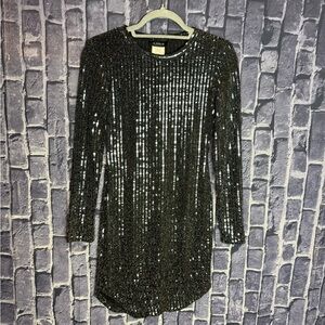 Mirrored Bodycon Long sleeve Dress